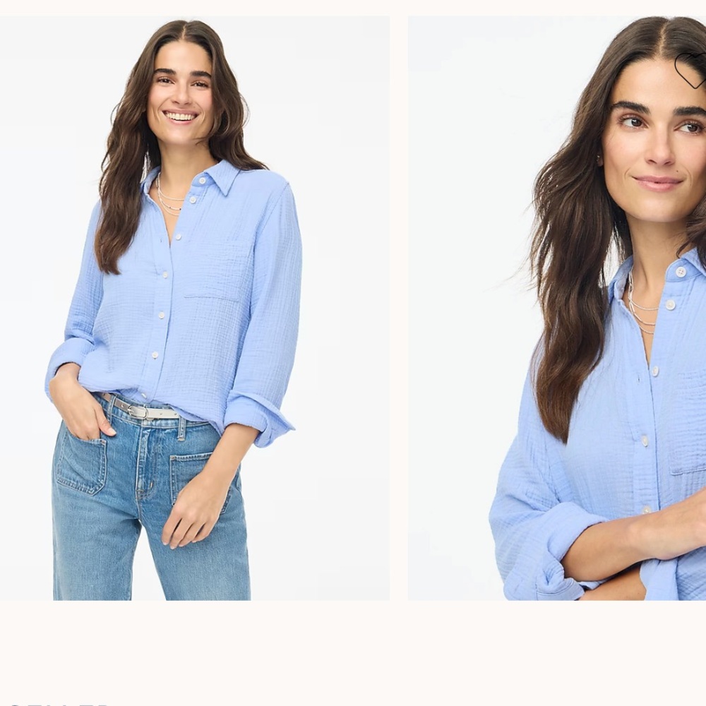 Jcrew Gauze button-up shirt